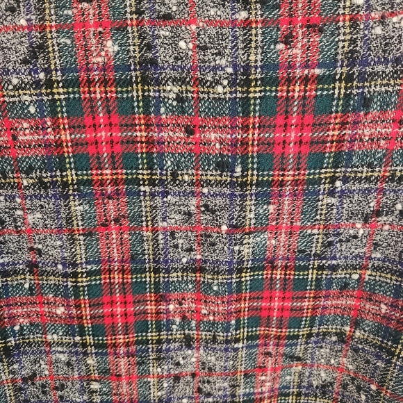 YSL Saint Laurent Rive Gauche Paris Vintage Tartan Tweed Blazer 1970s Euc - Picture 5 of 16